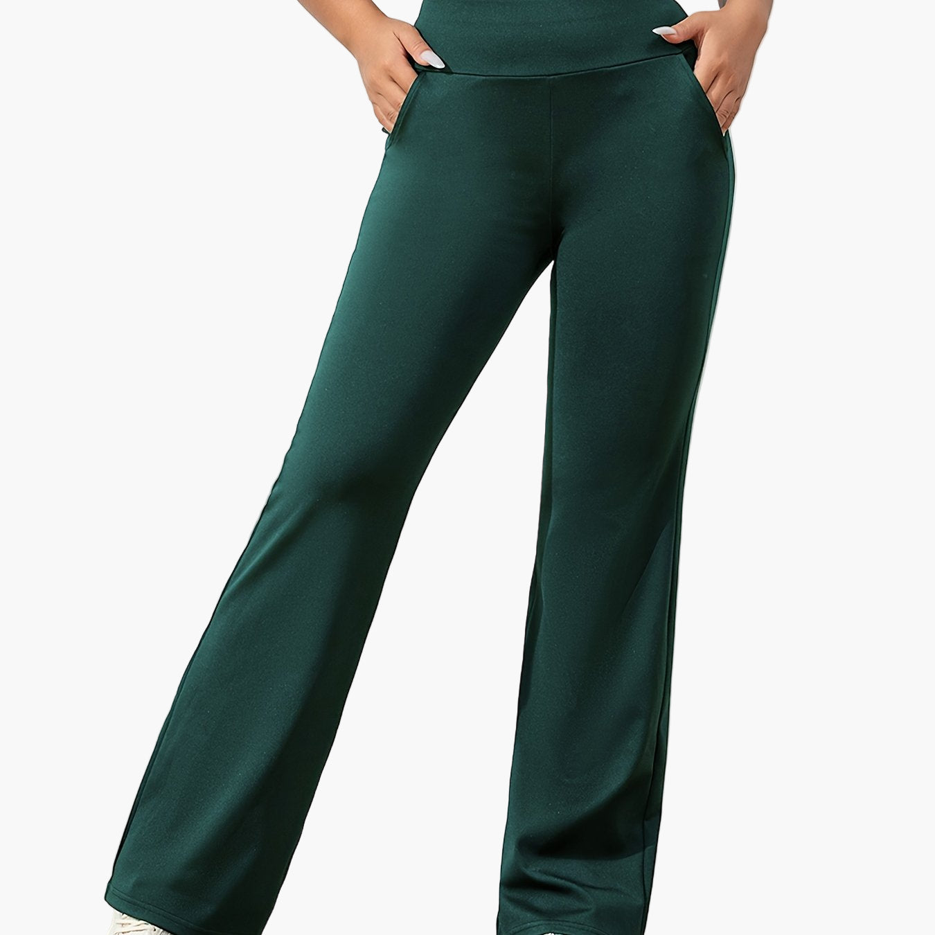 Women's Flared Yoga Lounge Pants with Pockets - Comfortable Everyday Wear