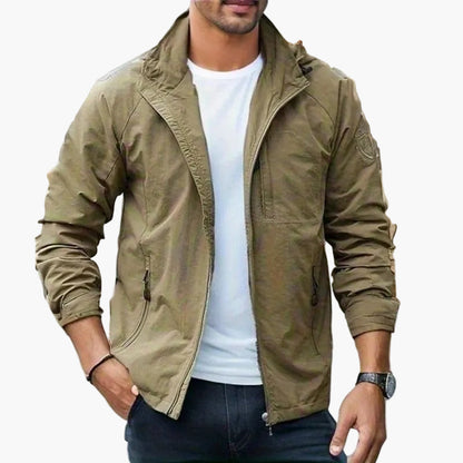 Men's Casual Outdoor Waterproof Cargo Jacket – Lightweight Breathable Summer Style