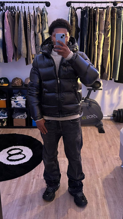 Men's Urban Streetwear Puffer Jacket with Hood – Winter Fashion Outerwear