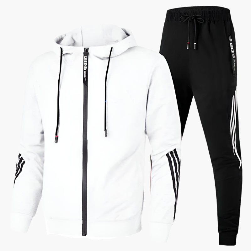 Men's Athletic Tracksuit Set – Sporty Hoodie and Jogger Pants for Training & Casual Wear