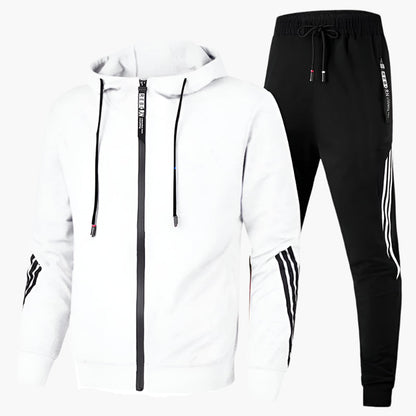 Men's Athletic Tracksuit Set – Sporty Hoodie and Jogger Pants for Training & Casual Wear