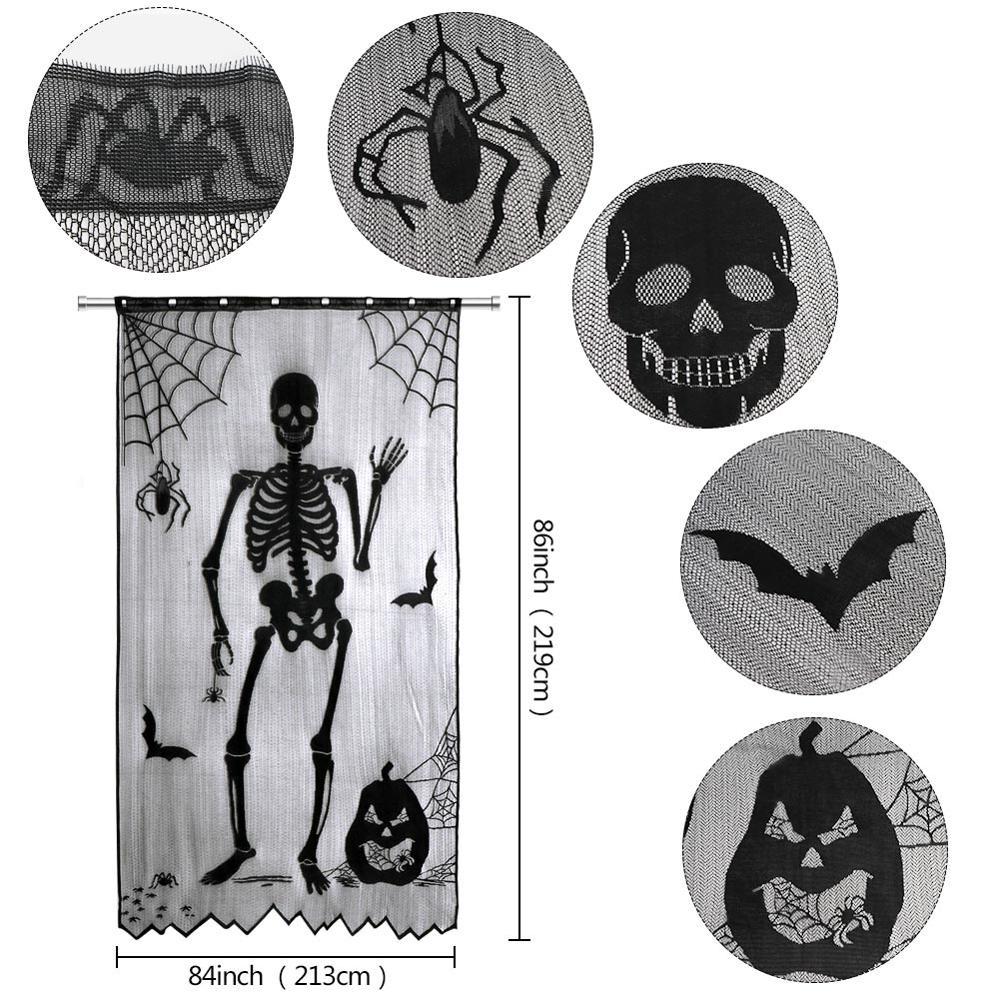 Anneliese – Halloween Patroon Gordijn