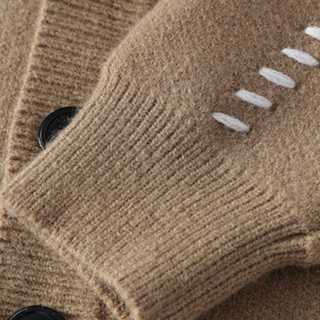 Men's Casual Button Up Knitted Cardigan Sweater - Relaxed Fit Classic Style