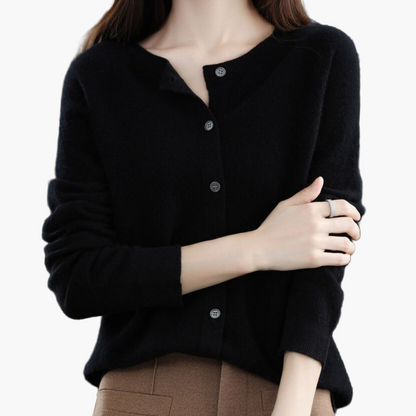 Women's Classic Button-Down Cardigan Sweater Versatile Everyday Style