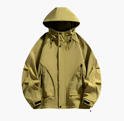 Men's Waterproof Windbreaker Outdoor Hooded Jacket – Versatile Style for Everyday and Active Use