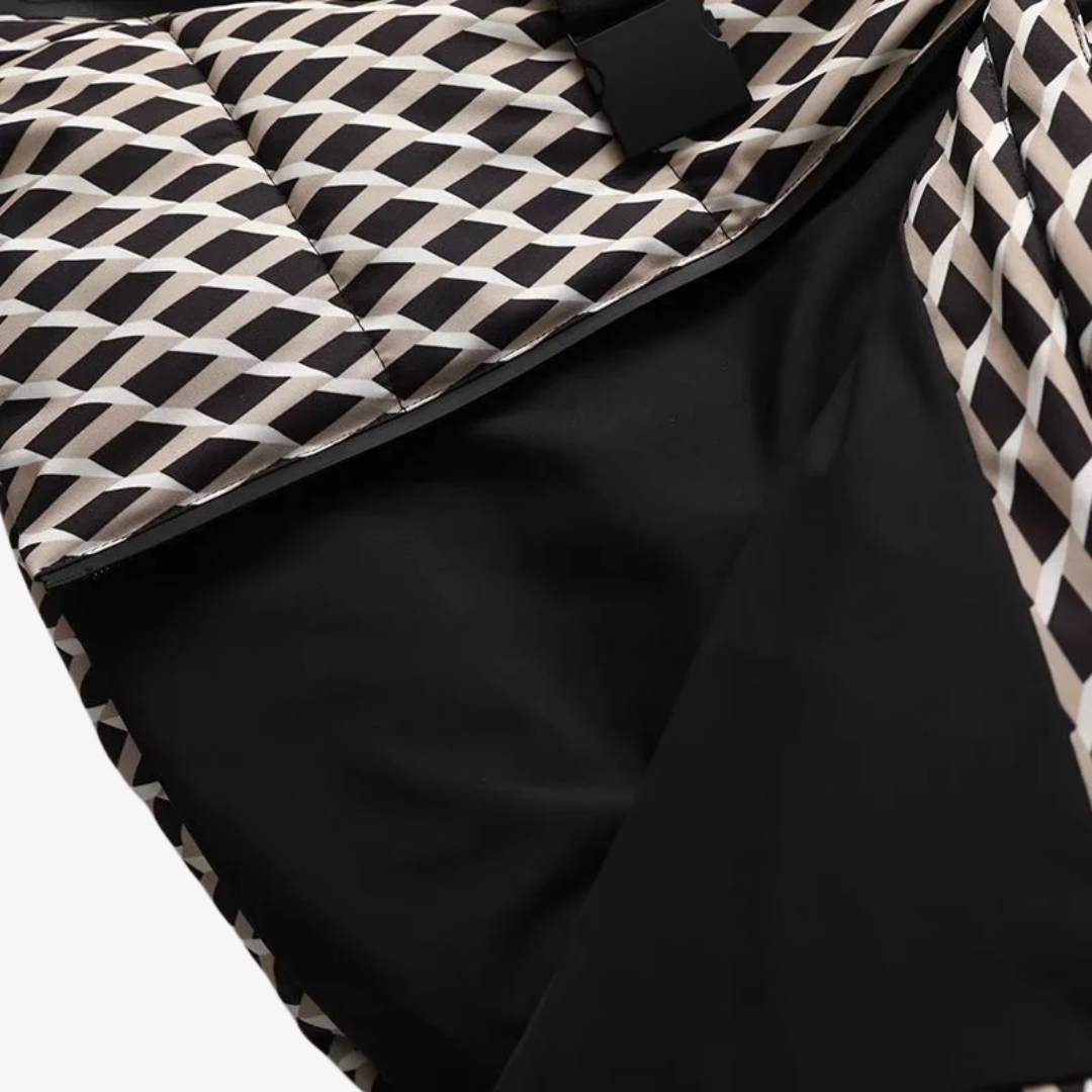 Women's Puffer Jacket – Belted Hooded Water-Resistant Winter Outerwear