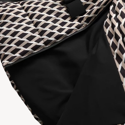 Women's Puffer Jacket – Belted Hooded Water-Resistant Winter Outerwear