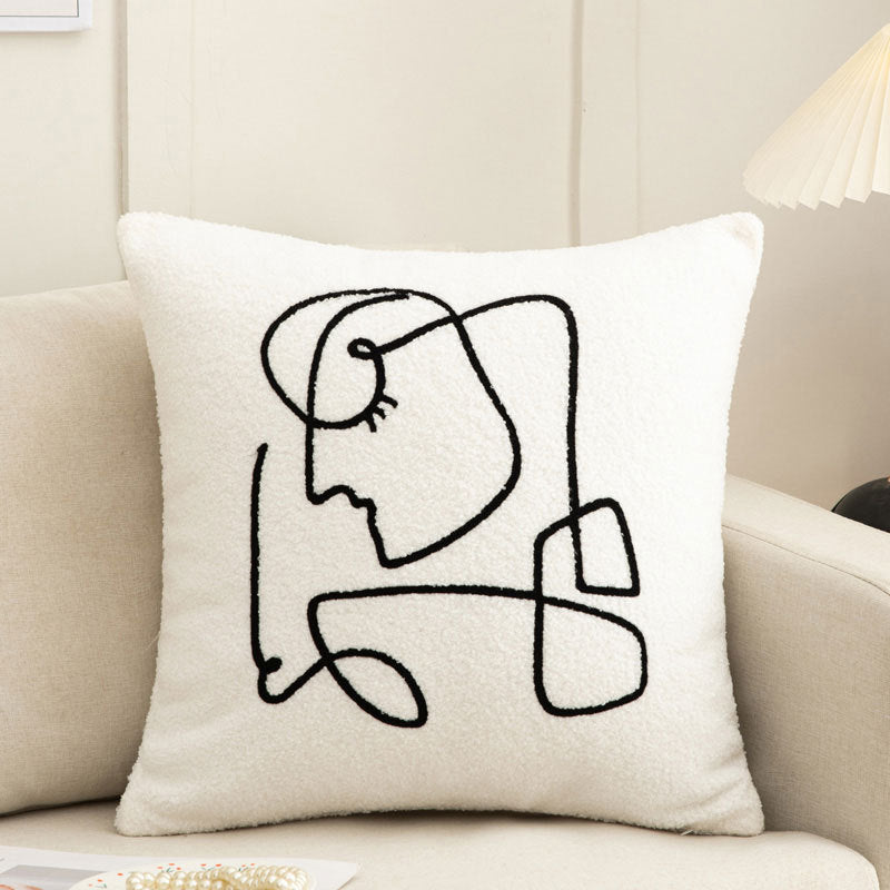 Persephone – Luxe Woonkamer Sofa Kussenhoes met Borduurwerk