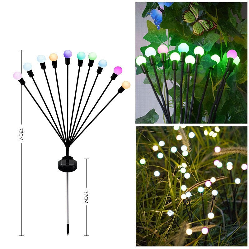 Zonne-Tuinverlichting Vuurvliegjes – 6 t/m 10 Lampjes | Warm Wit of Multikleur | Sfeerverlichting voor Buiten met Bewegende Effecten