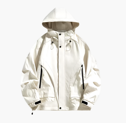 Men's Waterproof Windbreaker Outdoor Hooded Jacket – Versatile Style for Everyday and Active Use