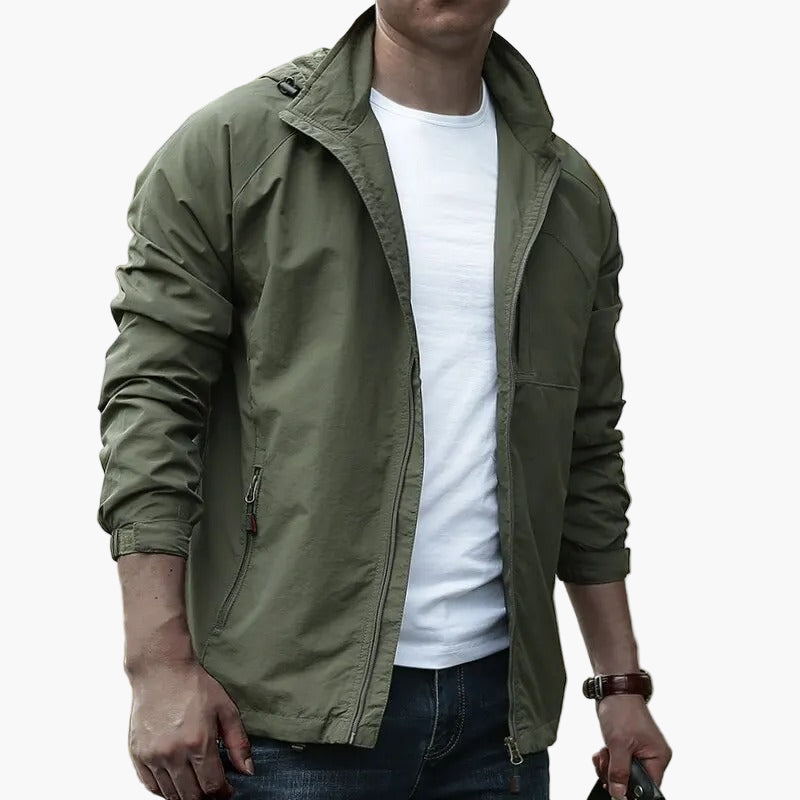 Men's Casual Outdoor Waterproof Cargo Jacket – Lightweight Breathable Summer Style