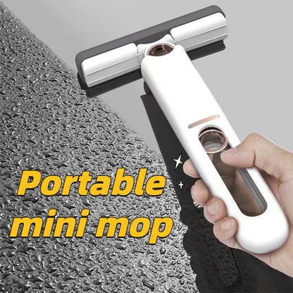Theodosia – Draagbare Zelfknijper Mini Mop, Sterk Absorberende Mop voor Handenwasvrije Reiniging
