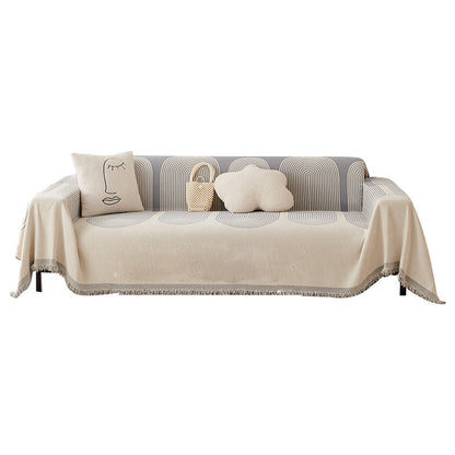 Anneliese – All-in-One Universele Bankhoes van Chenille