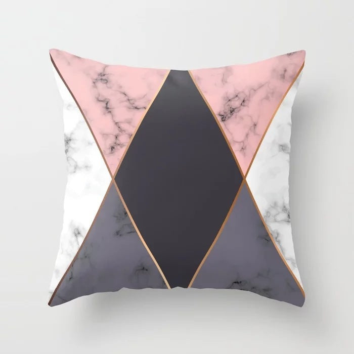 Valencia – Decoratieve Kussenhoes met Geometrisch Abstract Patroon