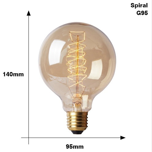 Lysandra – Retro Edison G95 G125 Glühlampe met Filament