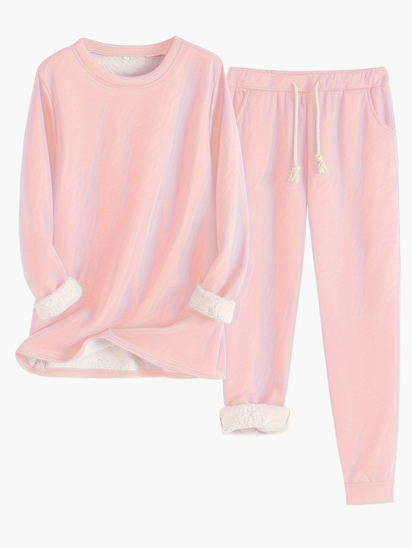 Women's Cozy Relaxed Lounge Set – Two Piece Outfit for Home & Leisure