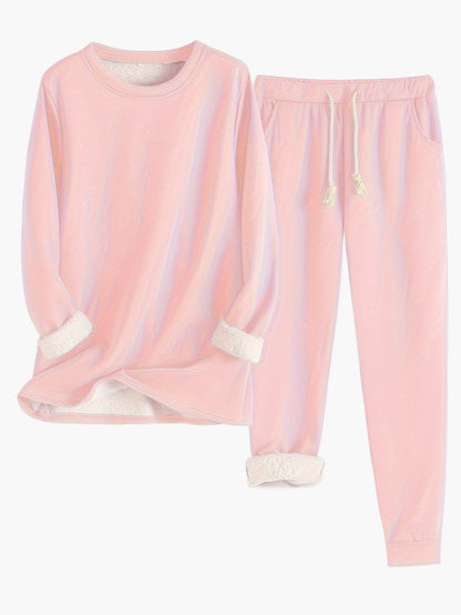 Women's Cozy Relaxed Lounge Set – Two Piece Outfit for Home & Leisure