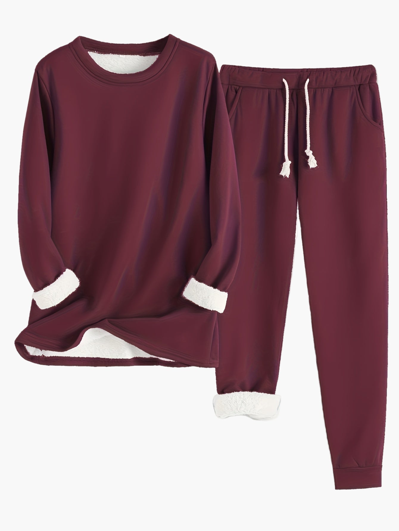 Women's Cozy Relaxed Lounge Set – Two Piece Outfit for Home & Leisure