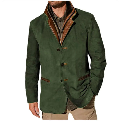 Men's Classic Vintage-Inspired Smart Casual Jacket for Fall and Winter