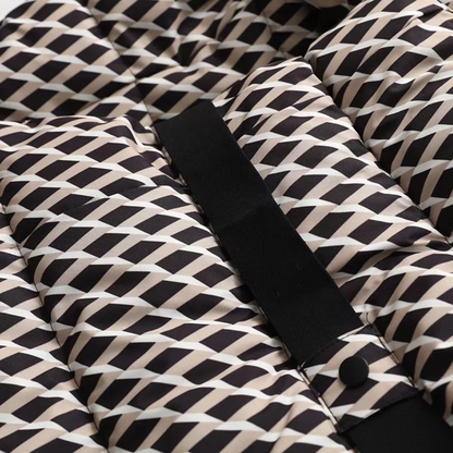 Women's Puffer Jacket – Belted Hooded Water-Resistant Winter Outerwear