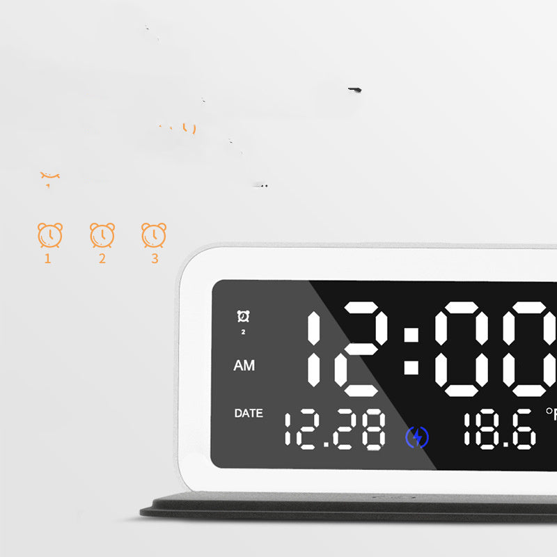 Iris – Draadloze Oplaadklok met Digitale Thermometer en Nachtlampje