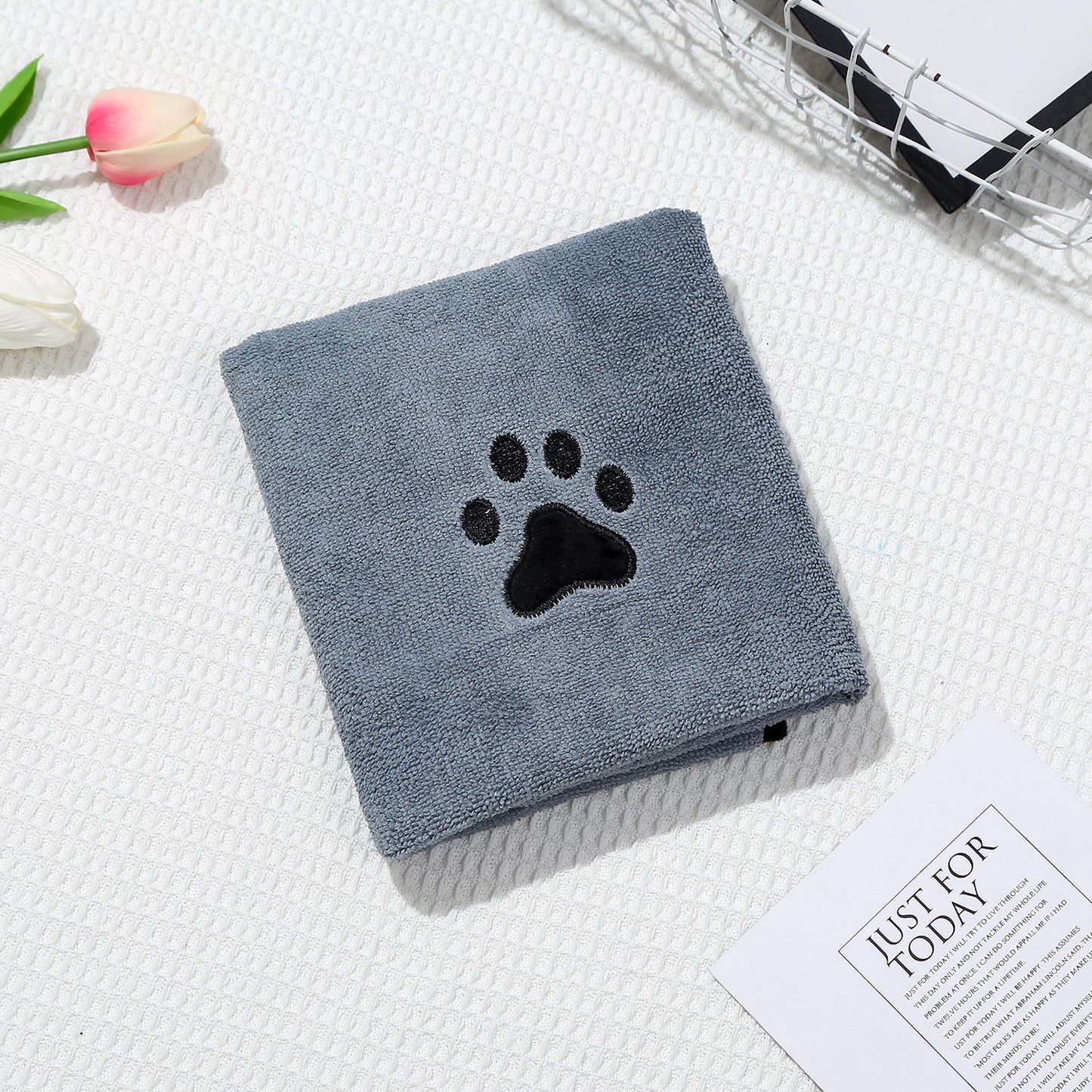 Serenity – Sneldrogende Badhanddoek van Zacht Absorberend Koraal Fleece voor Huisdieren
