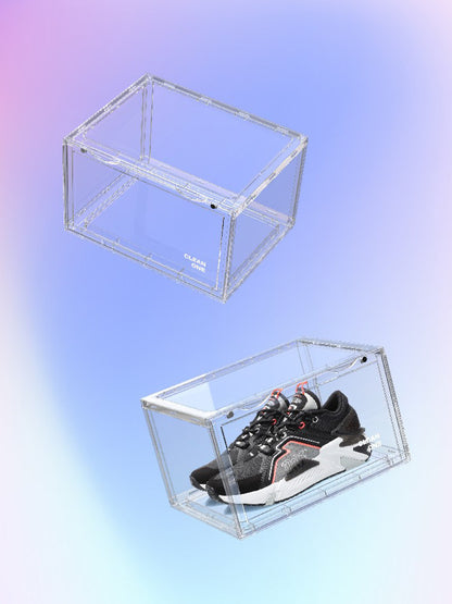Odette – Transparante Basketbalschoenopslagdoos met Zijopening