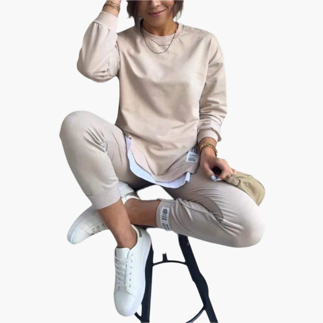 Women's Relaxed Fit Loungewear Set – Casual Everyday 2-Piece Outfit