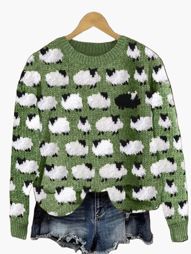 Women's Festive Christmas Tree Knit Sweater for Holiday Comfort and Style