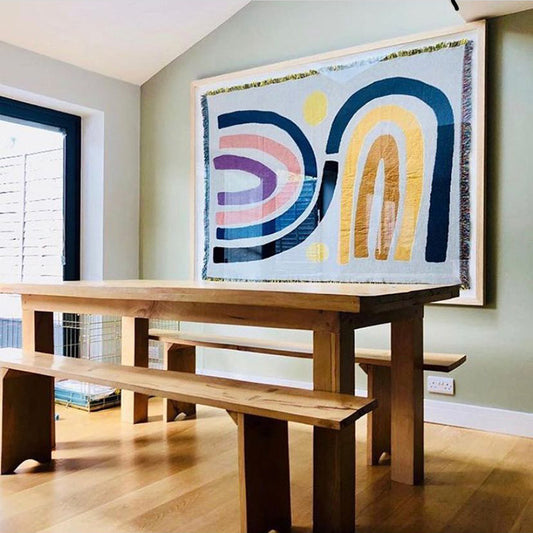 Orion – Geometrisch Regenboog Tapestry Woondecoratie