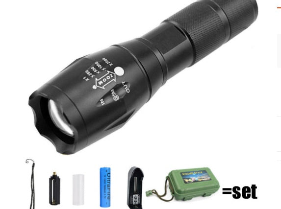 Ocean – Oplaadbare Waterdichte Mini Camping Zaklamp voor Thuisverdediging