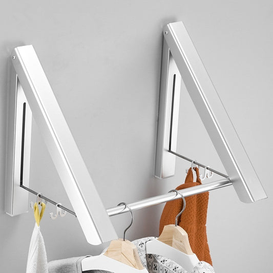 Serenity – Opvouwbare Wandhanger van Ruimtealuminium voor Waterdichte Ondergoed en Jassen