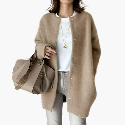 Women's Elegant Button-Up Cardigan Jacket – Casual Versatile Style