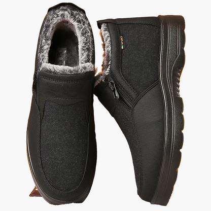 Men's Orthopedic Winter Walking Boots with Warm Lining and Anti-Slip Sole