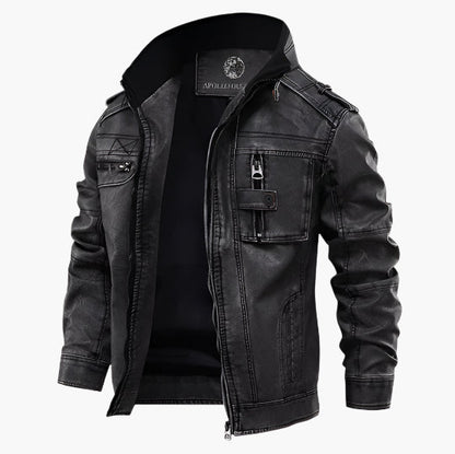 Men's Moto Biker Fashion Jacket – Casual Streetwear Style