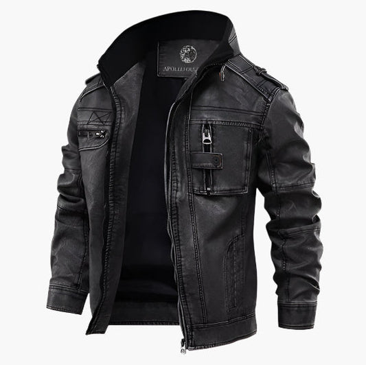 Men's Moto Biker Fashion Jacket – Casual Streetwear Style