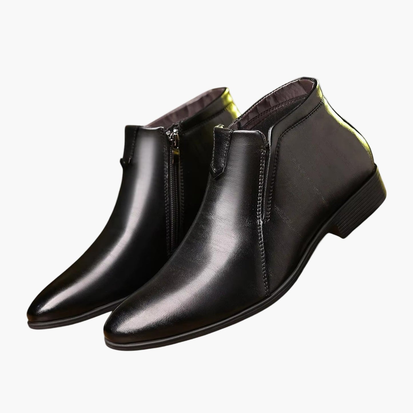 Men's Retro Dress Ankle Boots Stylish High-Top Formal Footwear