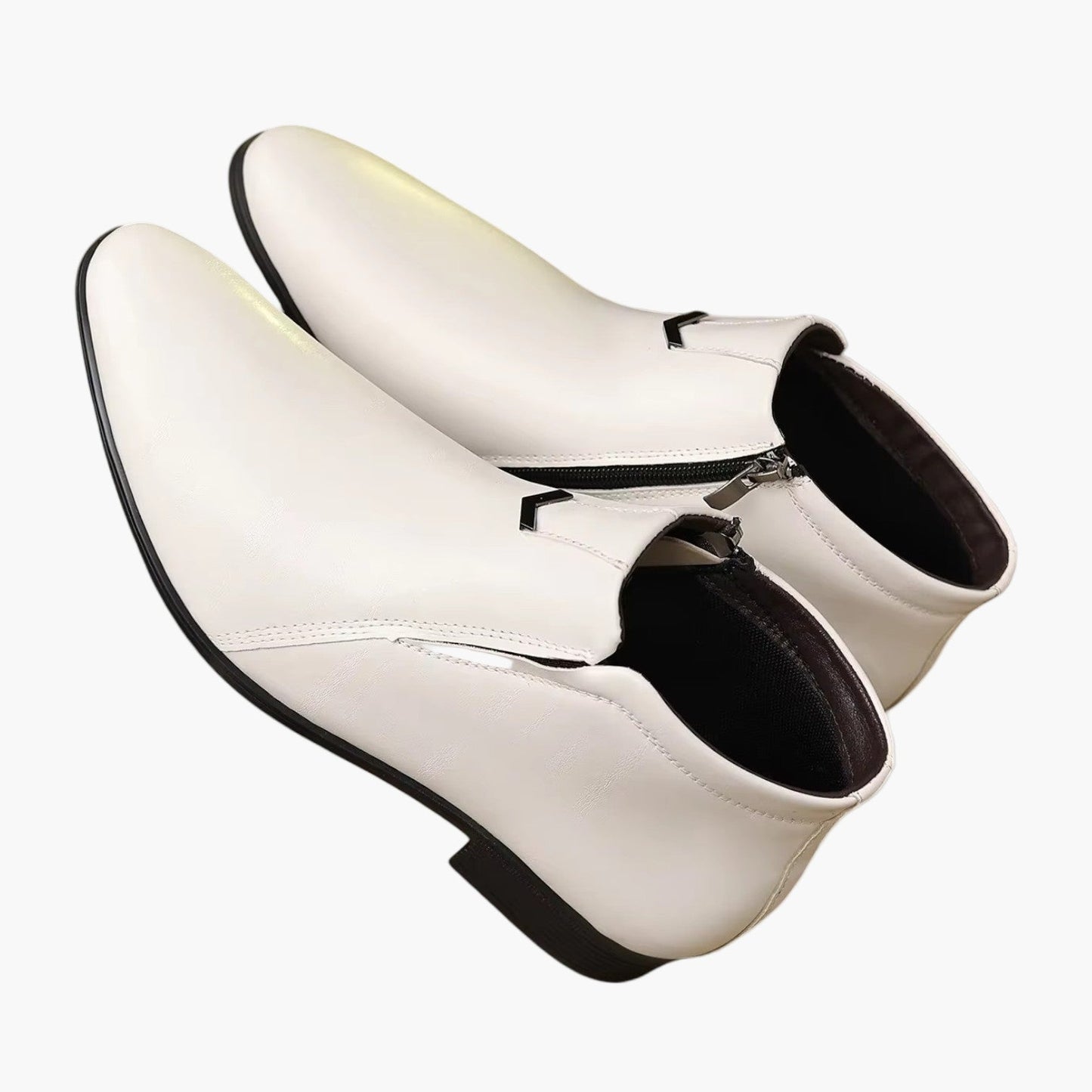 Men's Retro Dress Ankle Boots Stylish High-Top Formal Footwear