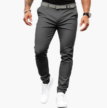 Men's Slim Fit Stylish Trousers for Versatile Everyday and Formal Wear