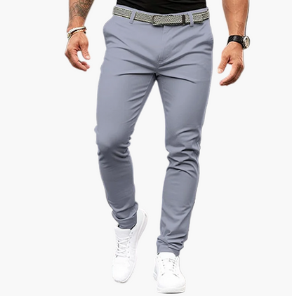 Men's Slim Fit Stylish Trousers for Versatile Everyday and Formal Wear