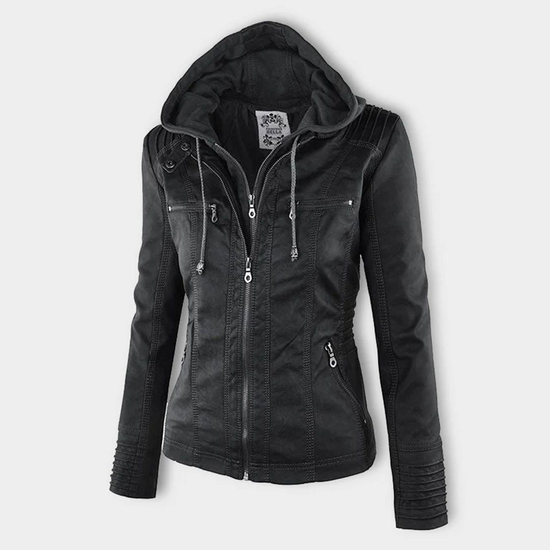 Women's Hooded Fashion Autumn Jacket with Zipper – Versatile & Stylish Outerwear