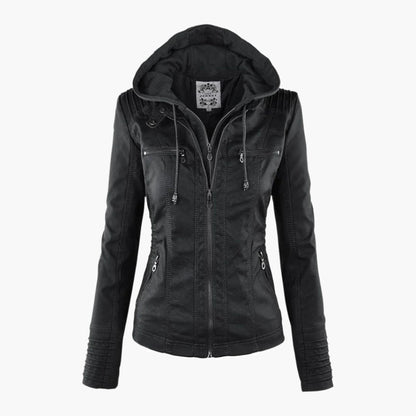 Women's Hooded Fashion Autumn Jacket with Zipper – Versatile & Stylish Outerwear