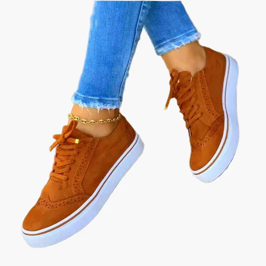 Women's Orthopedic Lace-Up Casual Sneakers for All-Day Comfort and Support