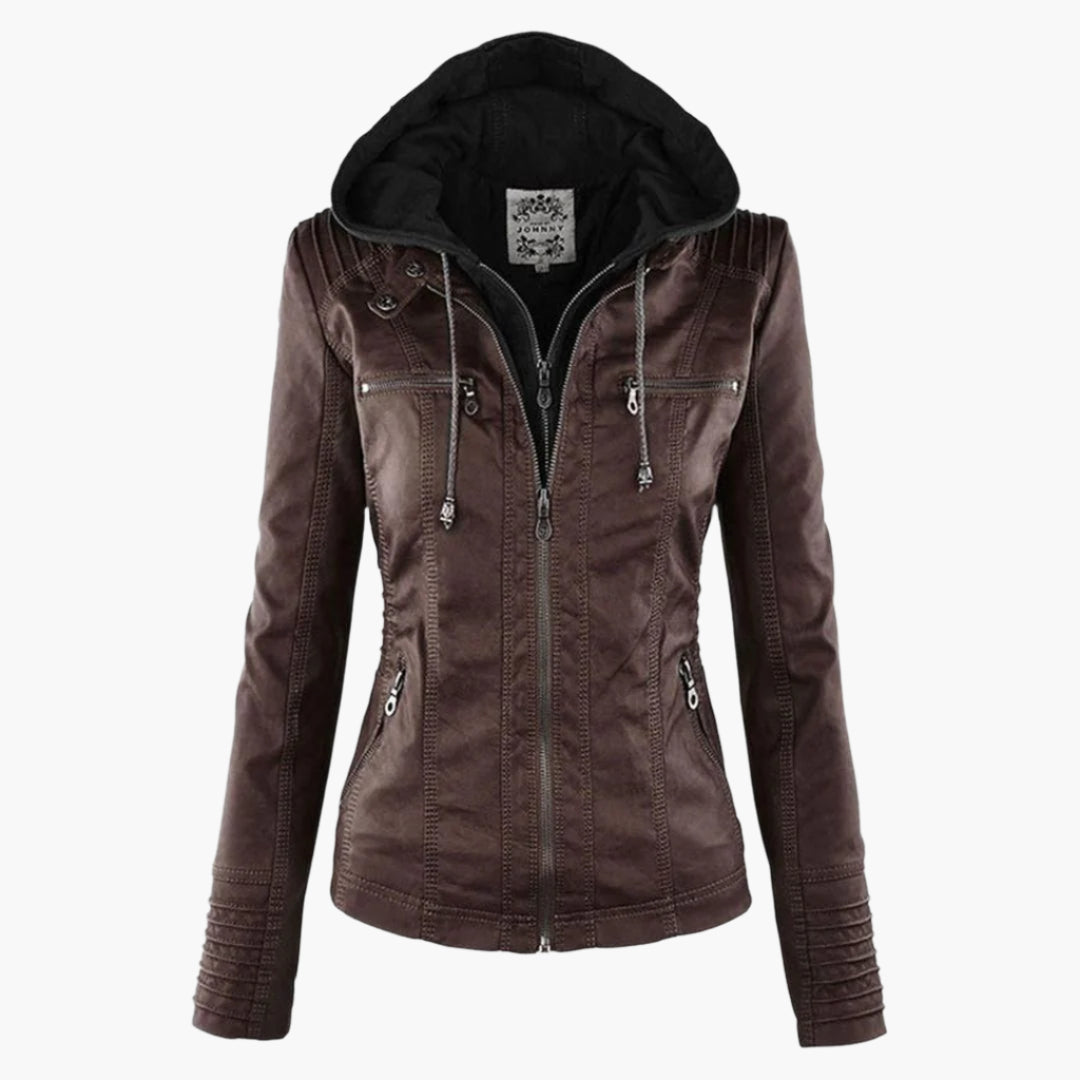 Women's Hooded Fashion Autumn Jacket with Zipper – Versatile & Stylish Outerwear