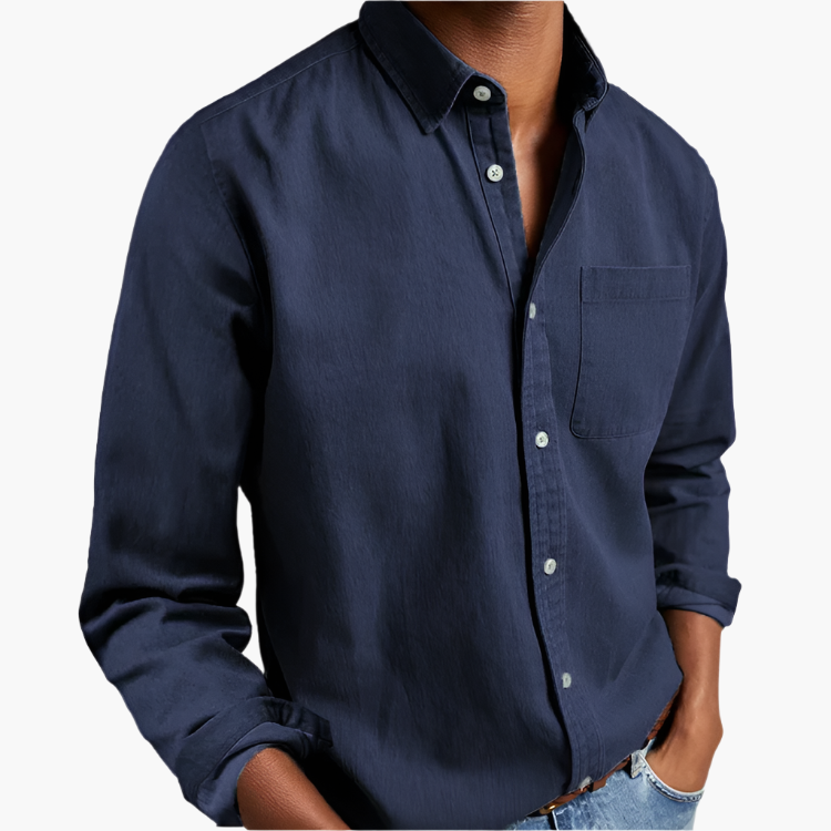 Men's Classic Button-Down Shirt – Timeless Casual Style, Versatile Everyday Wear