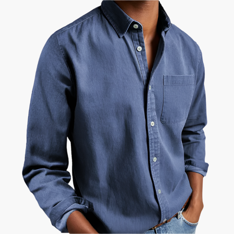 Men's Classic Button-Down Shirt – Timeless Casual Style, Versatile Everyday Wear