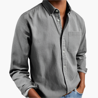 Men's Classic Button-Down Shirt – Timeless Casual Style, Versatile Everyday Wear