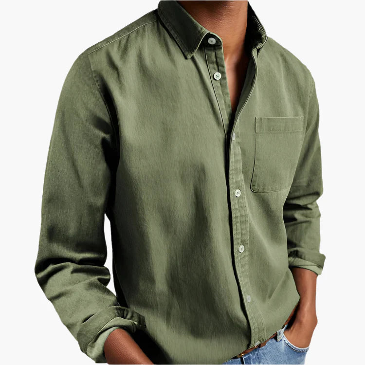 Men's Classic Button-Down Shirt – Timeless Casual Style, Versatile Everyday Wear
