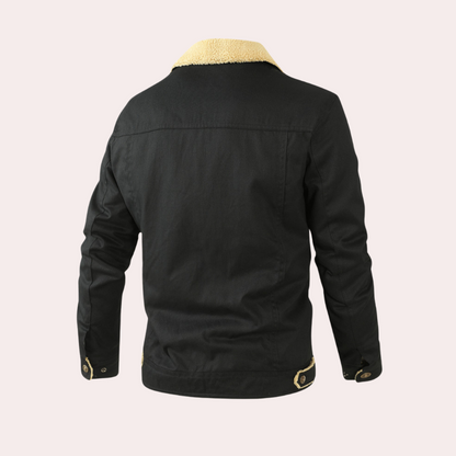 Men's Vintage Winter Bomber Jacket – Classic Style for Cold Weather