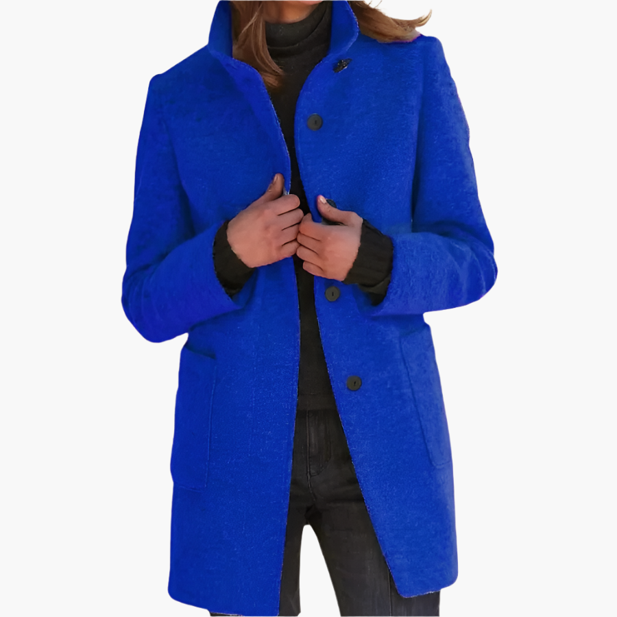 Women's Elegant Stand Collar Coat | Timeless Classic Overcoat for All Seasons